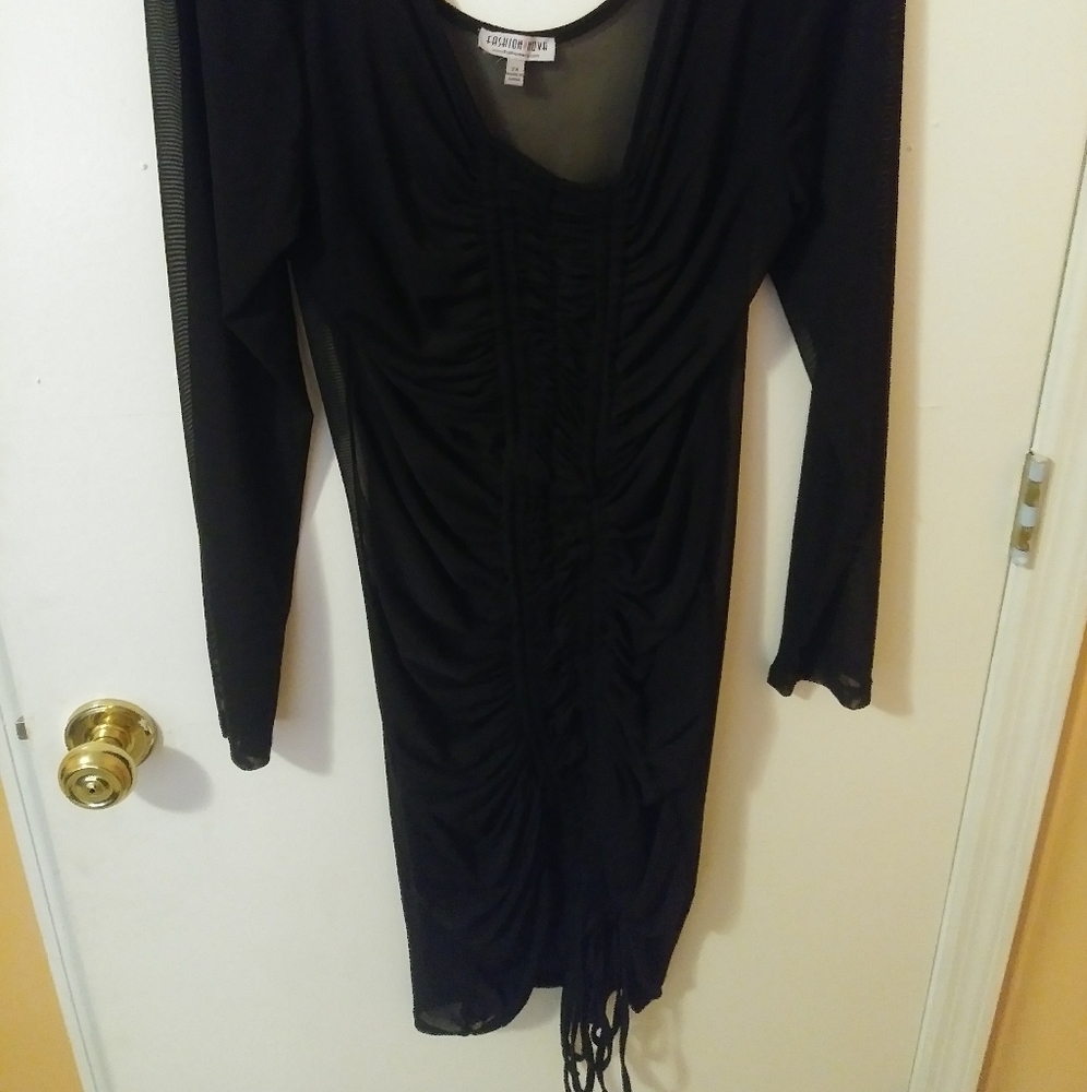 Fashion Nova 2X sheer dress